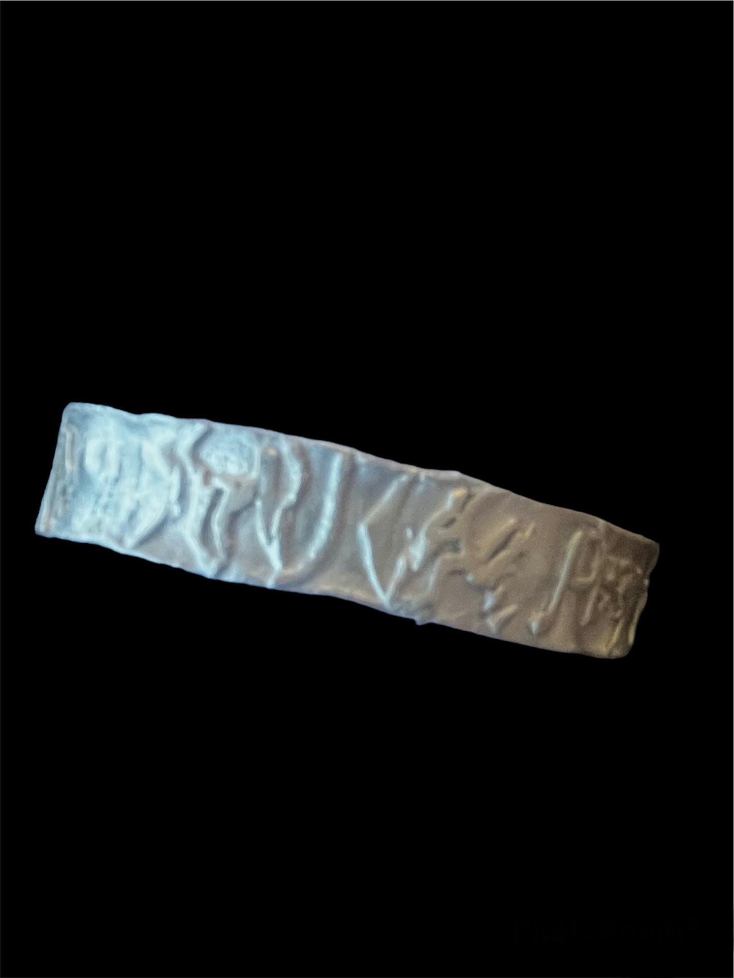 Leftovers fused silver cuff, artisan sterling cuff