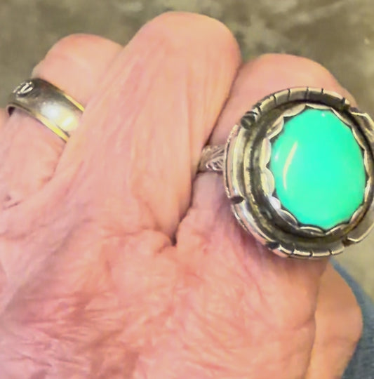 Cloud Mountain Turquoise Statement Ring